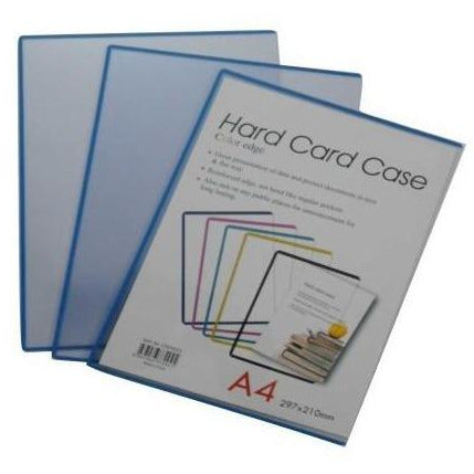حافظة بطاقات صلبة من بيندرماكس بإطار أزرق A4