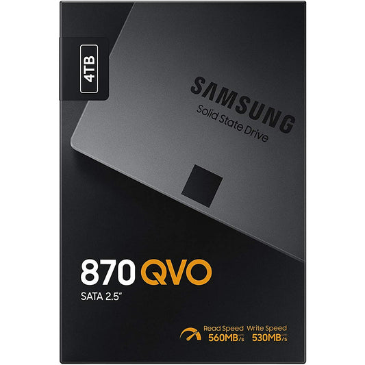 SAMSUNG 870 QVO 4TB SSD SATA 2.5” Upgrade Desktop PC or Laptop For IT Pros, Creators, Everyday Users