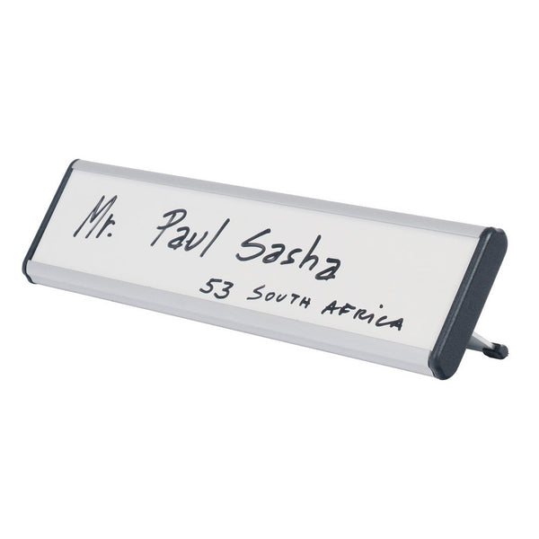 Bi-Office Dry-Erase Conference Table Name Plate
