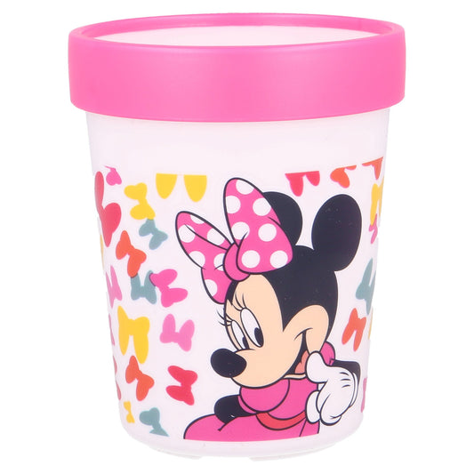 STOR NON SLIP BICOLOR PREMIUM TUMBLER 260 ML MINNIE SO EDGY BOWS