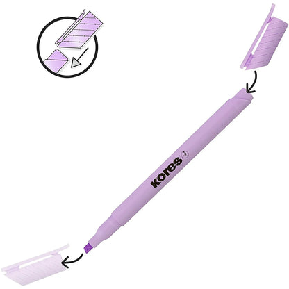 NEW Kores High Liner Narrow Pastel Highlighter - Set of 6