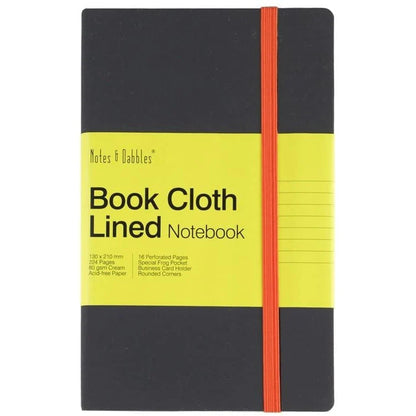 Notes & Dabbles Luna Cloth Hard Cover Lined Journal - A4