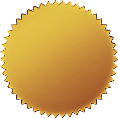Certificate Gold Seals 50mm - Pack of 32