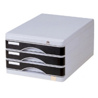 Eagle Desk top Organizer 3 Drawer Document Cabinet with Lock - A4