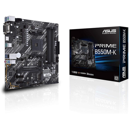 ASUS Prime B550M-K AMD B550 Dual M.2, PCIe 4.0 Mainboard
