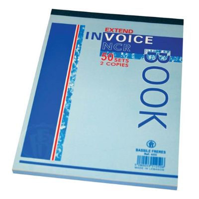 Bassile Extend Double Copies Invoice Book 12x17 cm - 50 Sets