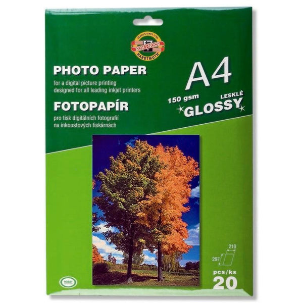 KOH-I-NOOR A4 Photo Paper 150 g Glossy - Pack of 20