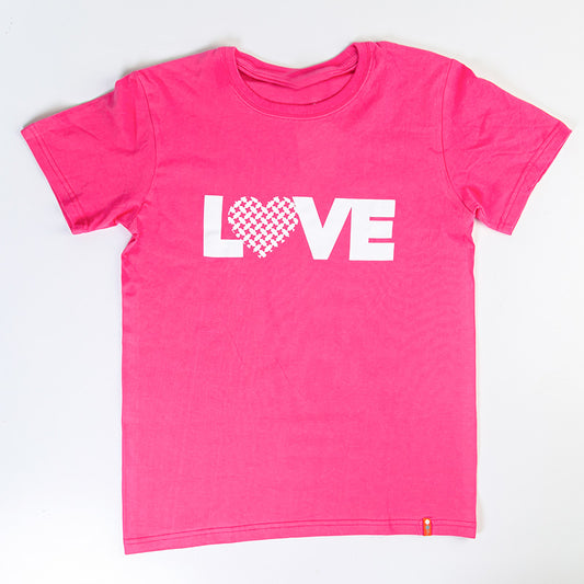 T-shirt in pink color -  Love  - Breast cancer