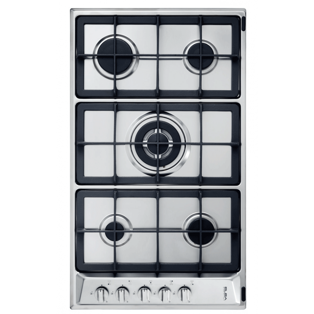 ELBA Gas Hob Built-In 5 Burner 90 Cm Steel