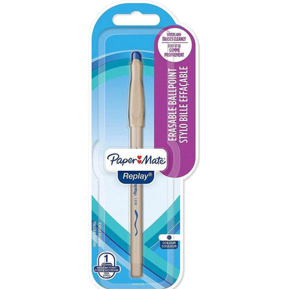 Paper Mate Replay Erasable Ball Pen Medium Tip 1.0mm with Eraser