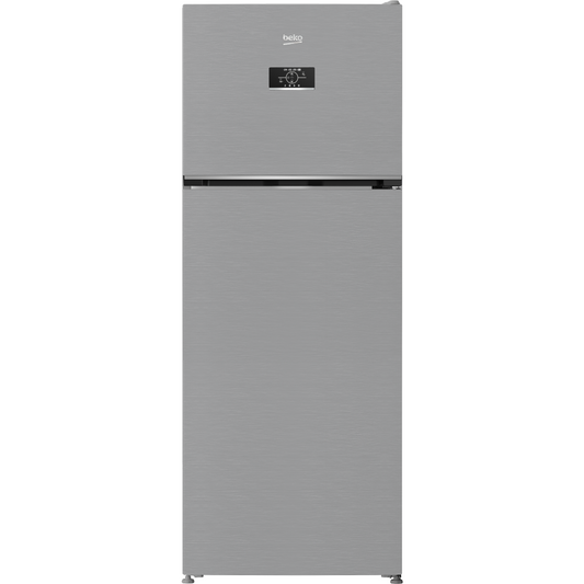Beko Top Mount Fridge 477 Liter Silver A+ Harvest Fresh, Electronic Display Inverter (B3RDNE61HXB)