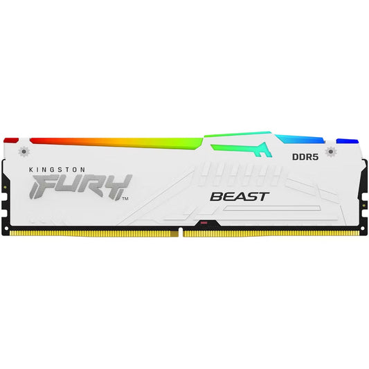 Kingston FURY Beast RGB 16GB (1 x 16GB) 5600MHz DDR5 Desktop Memory Special Edition - White