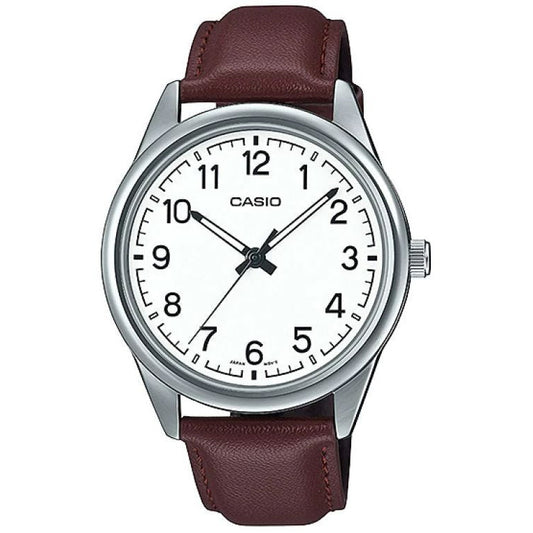 Casio, MTP-V005L-7B4UDF, Men's Watch - Brown Leather