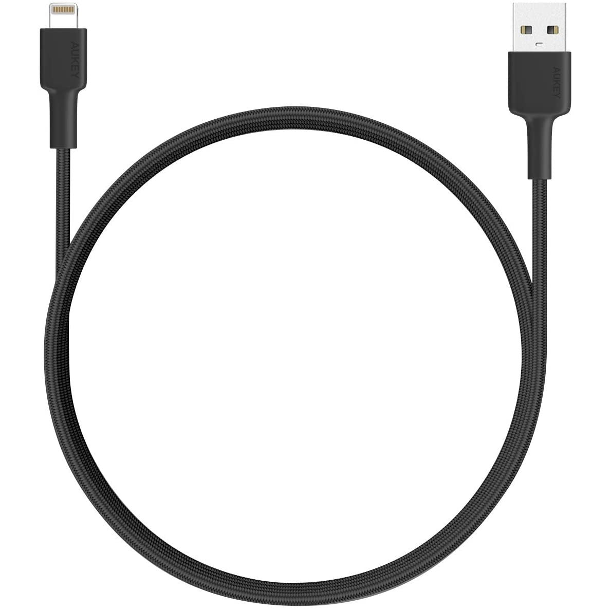 Aukey Braided Nylon Sync & Charge Cable (2m / 6.6ft) for all of your Lightning iOS devices  CB-BAL4