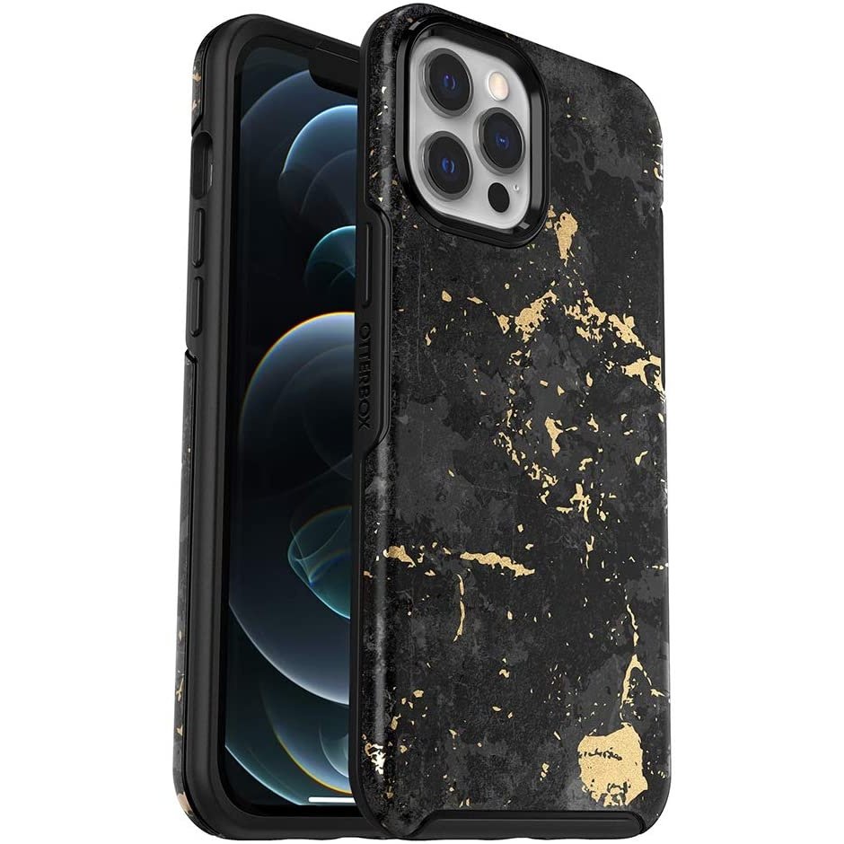 OtterBox Symmetry Case for iPhone 12/12 Pro Enigma BLK/GLD