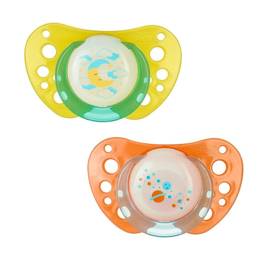 SOOTHER PH.AIR LUMI SIL 6- 12M 2PCS C
