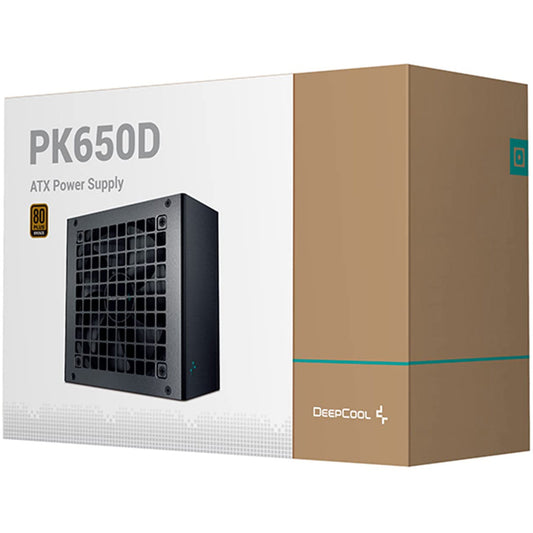Deepcool PK650D 650w 80 Plus Bronze Certified Power Supply For Gaming PC - Black