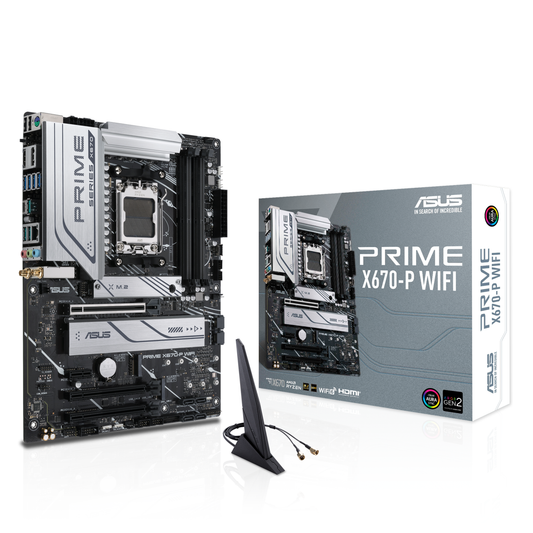 ASUS Prime X670-P WIFI AM5 For Ryzen 7000 DDR5 USB4® Header ATX Motherboard