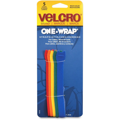 Velcro Brand One-Wrap Straps 20.3 x 1.2 cm - Pack of 5