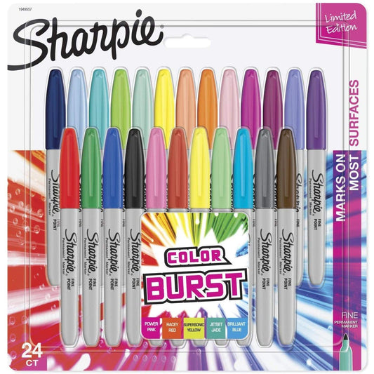 مجموعة أقلام ماركر شاربي الخاصة الملونة برست الجميلة - 24 قطعة