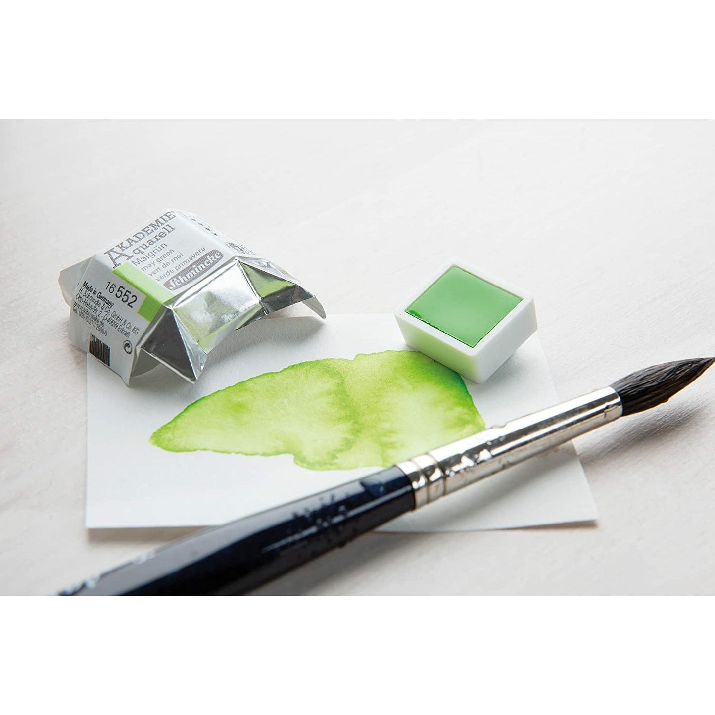 NEW Schmincke Akademie Aquarell Fine Artists' Watercolours 12 x ½ Pans + Space for 12x ½ Pans