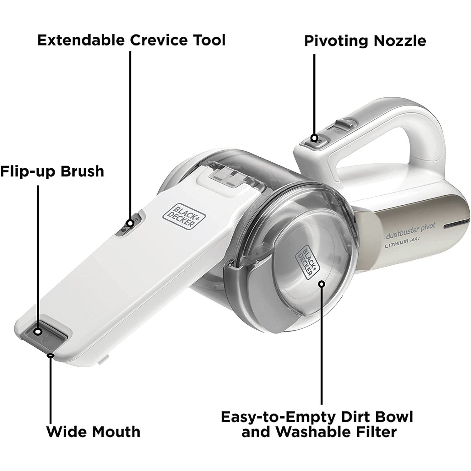How to Clean the Filter on the Black & Decker Dustbuster Pivot Handheld  Vacuum Cleaner 