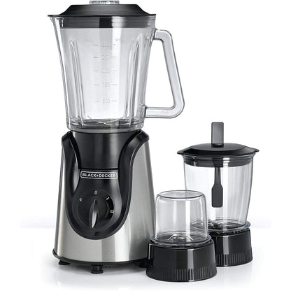 BLACK+DECKER GLASS BLENDER 600W BX600G-B5 BLACK/SILVER