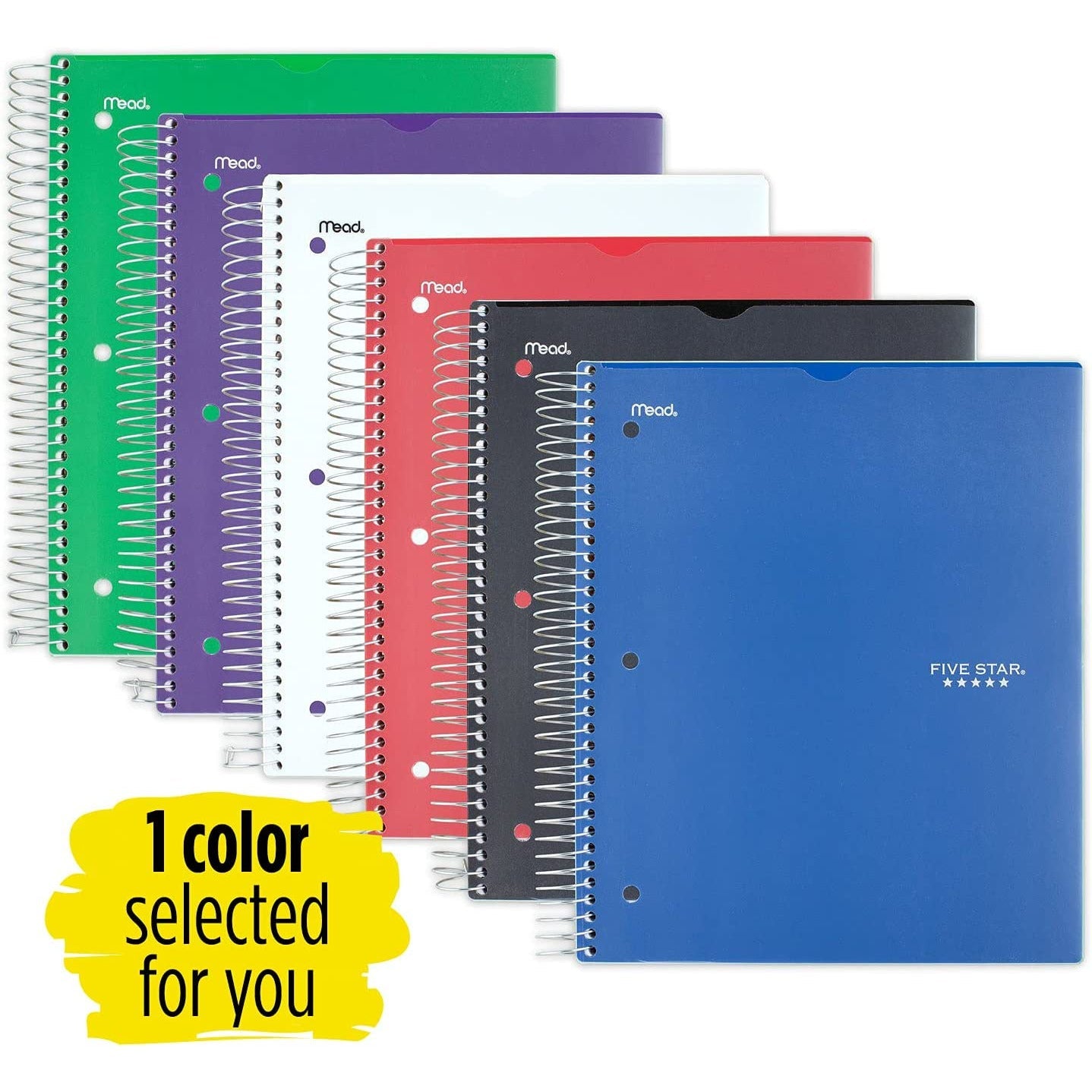 NEW Mead Five Star 5 Subject Customizable College Ruled 200 Sheets Spiral Notebook - A4