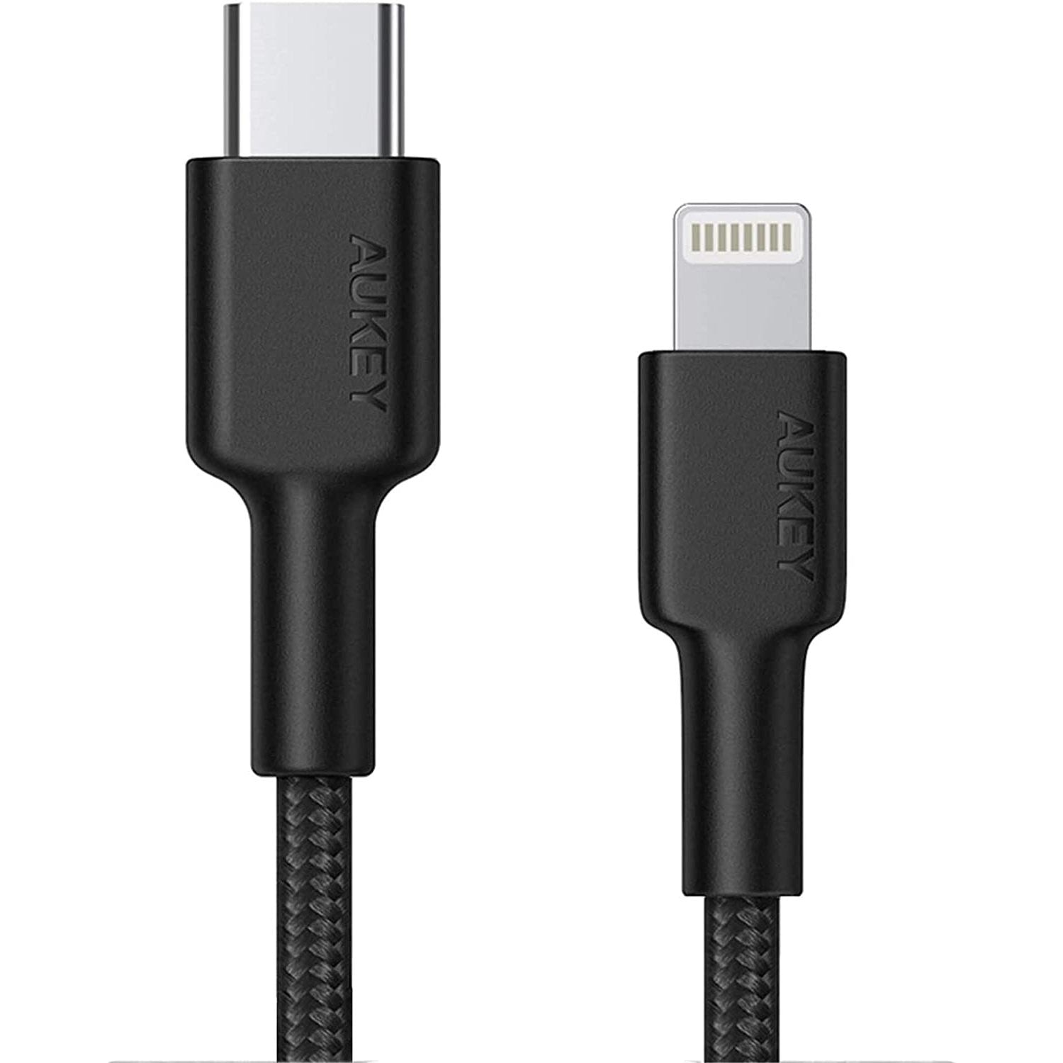 Aukey Braided Nylon USB-C to Lightning Cable (2m /6.6ft) CB-CL2