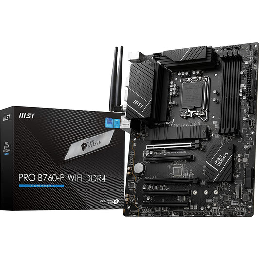 MSI PRO B760-P WIFI 6 DDR4 Intel 13th Gen Motherboard PCIe 4.0 DDR4 2xM.2 PCIe 4.0 Mainboard