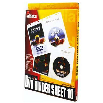 Aidata DVD Binder Sheets - Pack/10