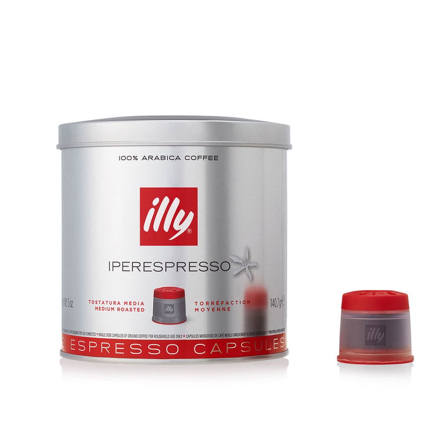 Illy 140 7 gr iperEspresso Medium Roast 21 capsule tin
