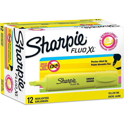 Sharpie Fluo XL Chiseled Tip Highlighter Neon Yellow