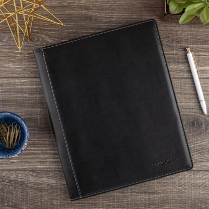 Mead Cambridge Business Notebook+ Pad with Leather Cover Sleeve - A4