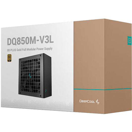 DeepCool DQ850-M-V3L 850W 80+ Gold Fully Modular Full Japanese Capacitors & Materials - Black