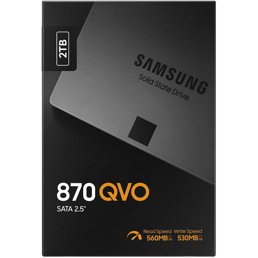 SAMSUNG 870 QVO 2TB SSD SATA 2.5” Upgrade Desktop PC or Laptop For IT Pros, Creators, Everyday Users