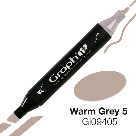Graph It Twin Tip Marker - WARM GREY RANGE