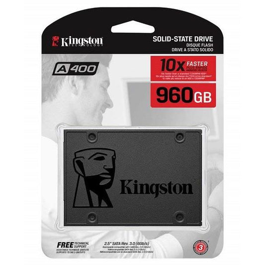 Kingston 960GB A400 SATA 3 2.5 Internal SSD - HDD Replacement for Increase Performance