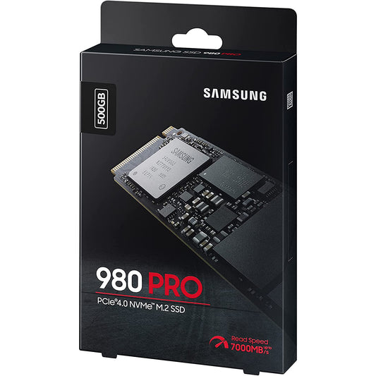 Samsung 980 PRO 500GB PCIe 4.0 NVMe M.2 (2280) Internal Solid State Drive (SSD) up to 7000 MB/s
