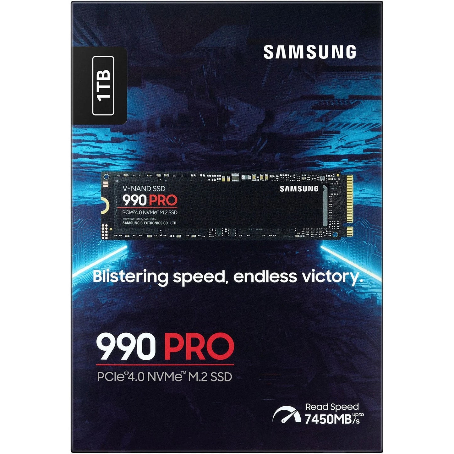 Samsung 990 PRO 1TB PCIe 4.0 NVMe M.2 (2280) Internal Solid State Drive (SSD) up to 7450 MB/s