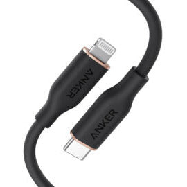 Anker PowerLine III Flow USB-C with Lightning Connector Black 0.9m/3ft  A8662h11