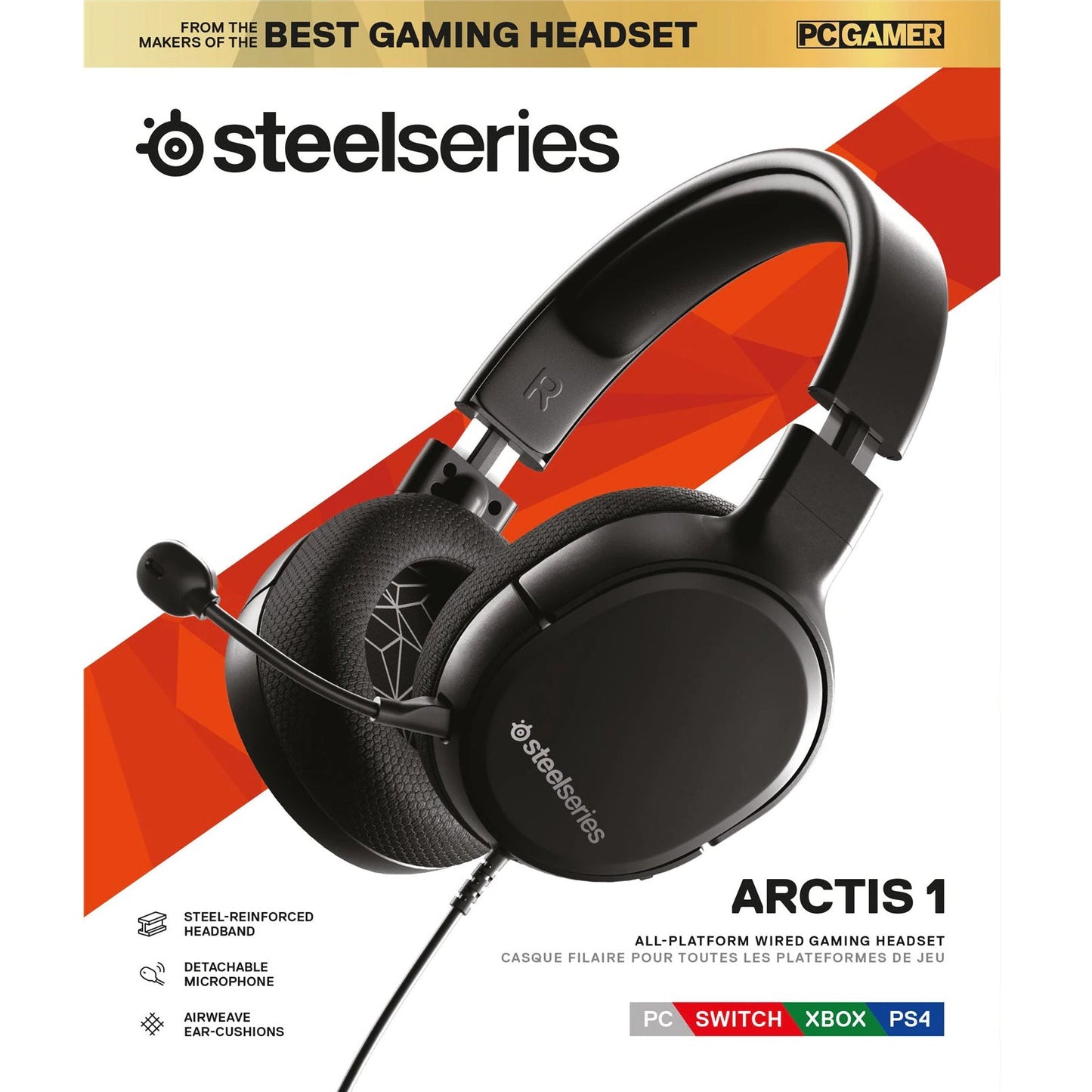 SteelSeries Arctis 1 Detachable Clearcast Microphone Lightweight