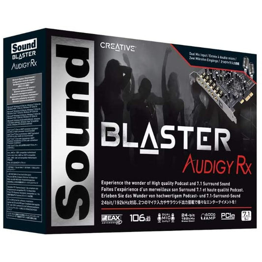 بطاقة الصوت Creative Sound Blaster Audigy RX 7.1 PCIe مع 600 أوم AMP