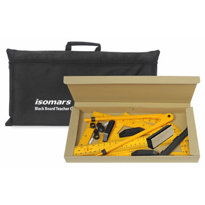 Isomars Board Teacher Geometry Box with Bag - Pack of 8 pcs