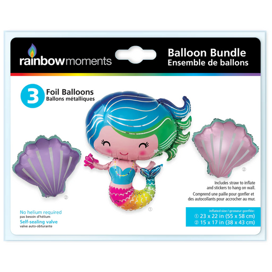 Foil Balloon Set – Mermaid Theme