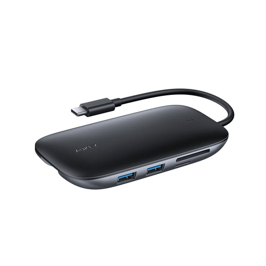 Aukey MultiPort USB-C Hub with Power Delivery HDMI Display Resolution: Up to 4K CB-C71