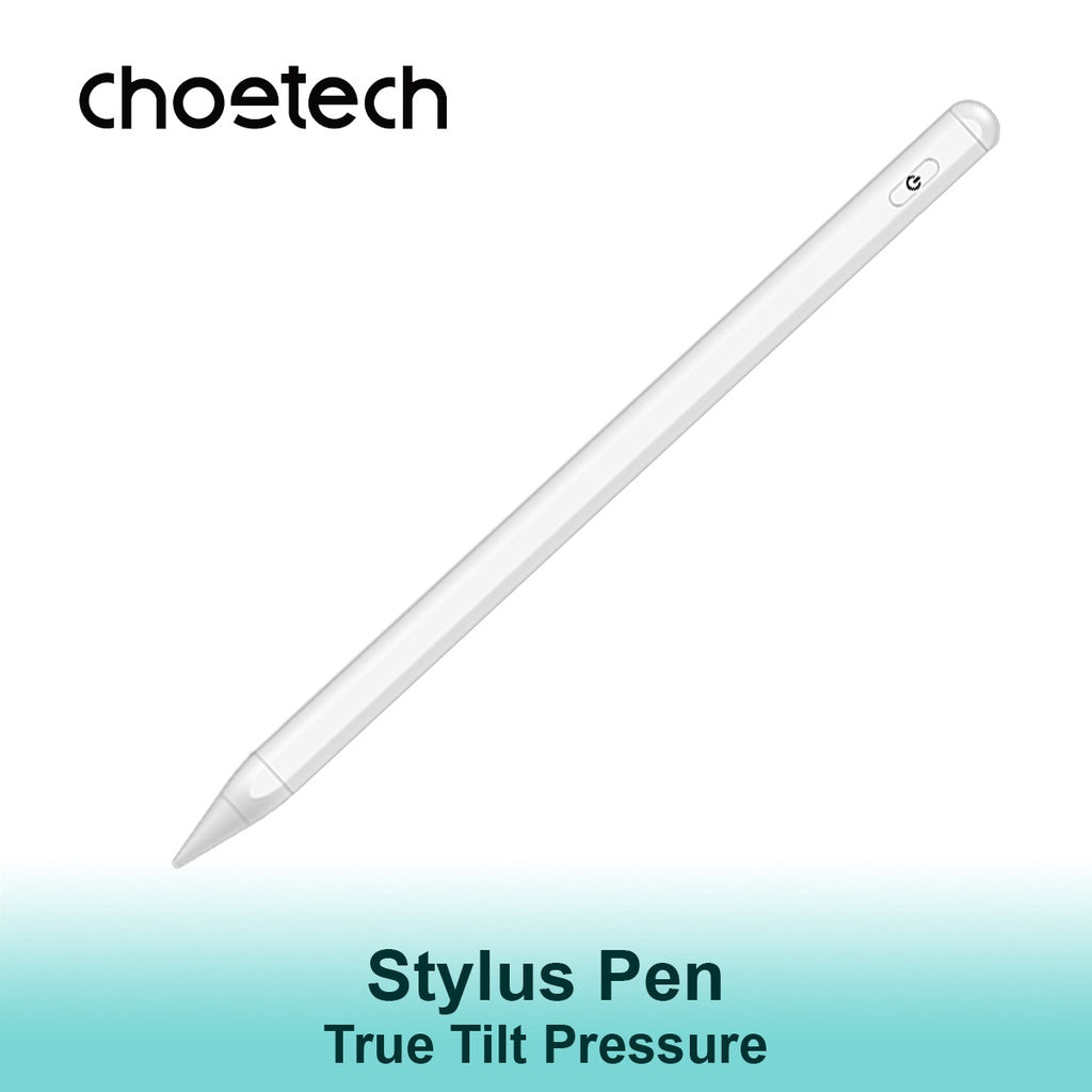 Choetech HG04 Digital 4th Gen Anti-Mistouch Stylus Pen for Apple iPad USB C Charging (White)