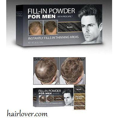 Hairlover COVERY YOUR GRAY FILL IN POWDER BLACK / MEN