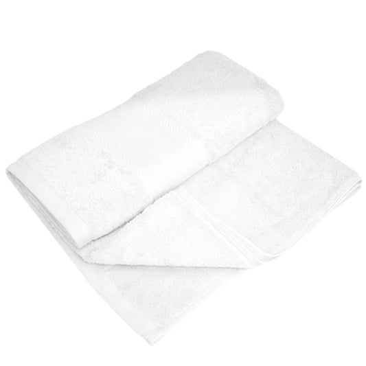 Shower Towel - White - 100% Cotton - 100 x 150 Cm