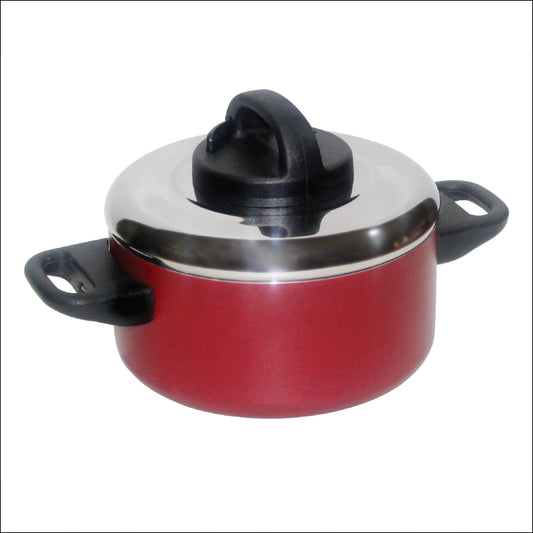PRESTIGE Classique Covered Sauce Pot 18 cm 1.9 L - Red PR21542